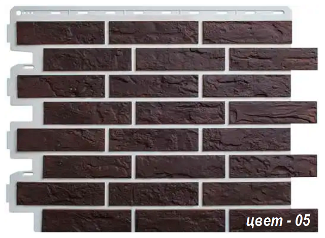 Фасадная панель Альта-Профиль Кирпич Рижский